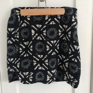 Madewell Distance Skirt Batik Grid Silk
